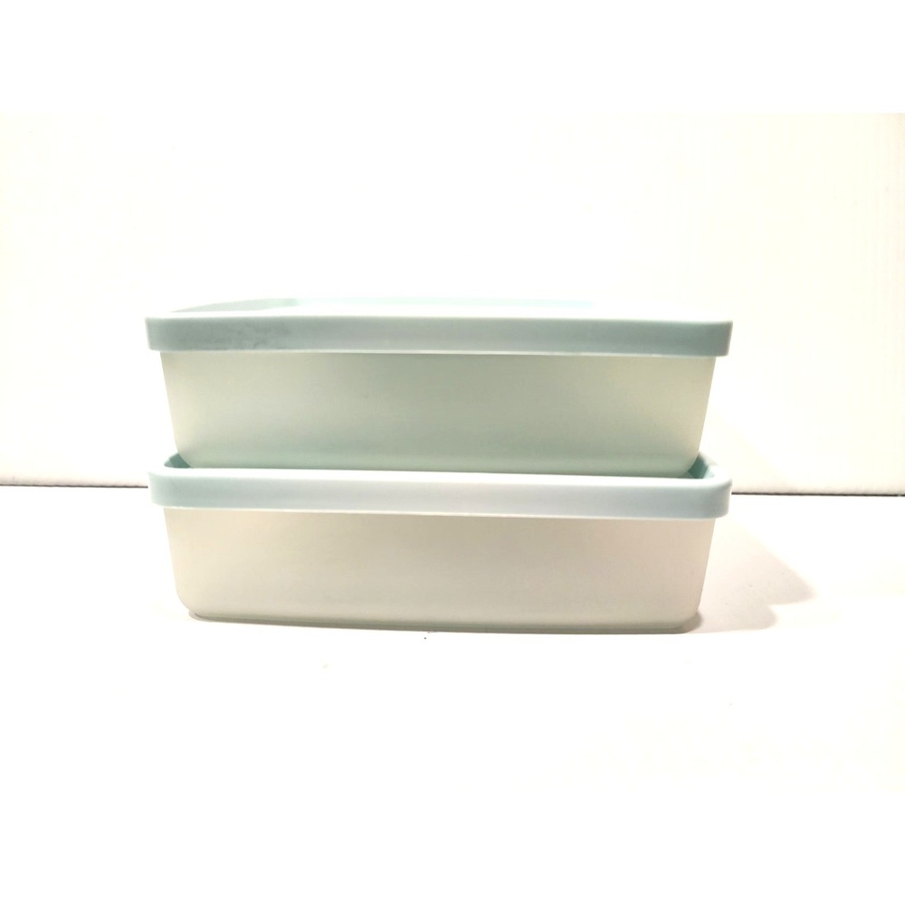 VTG Tupperware Square Away Sandwich Keeper Container with Lids  1989